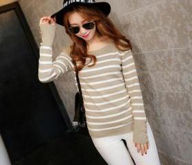 Fall And Winter Clothes New Sweater Female Long-sleeved Round Neck