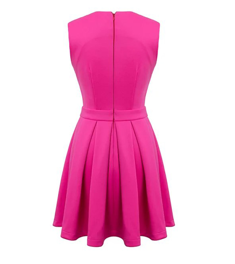 Cut Out Waist Skater Dress on Luulla