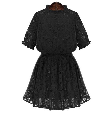 Summer New High-necked Lace Dress on Luulla