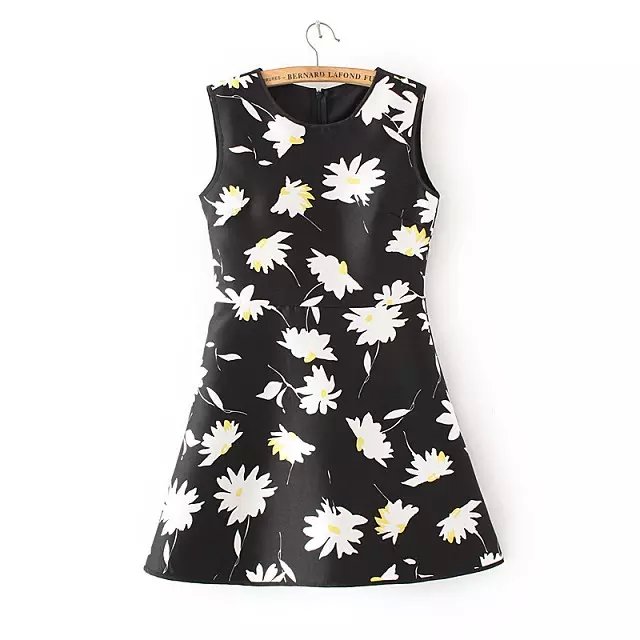 European And American Style Sling Slim Fit A- Line Dress
