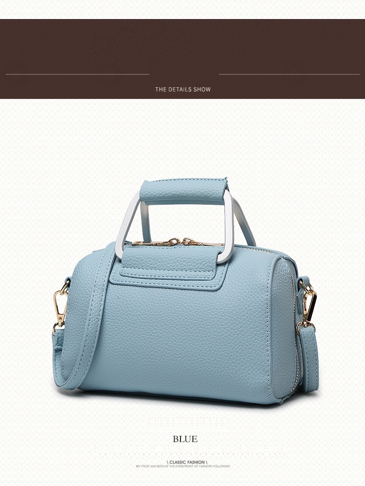 The Embossed Leather Minimalist Casual Shoulder Bag Hand Handbag on Luulla